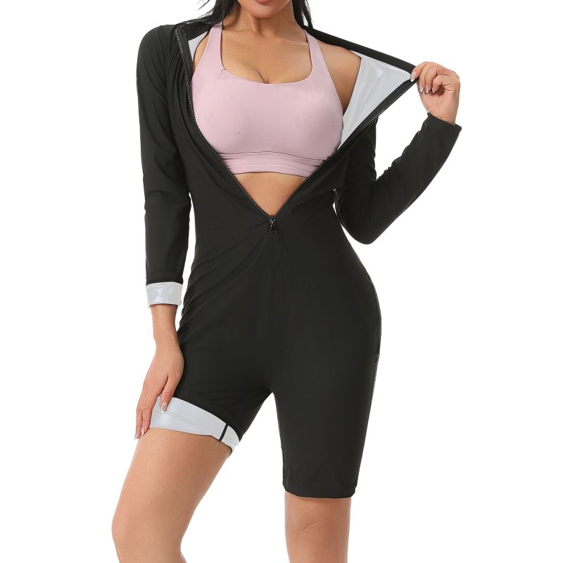 女性用ホットサーマル脂肪燃焼シェイパーサウナスーツボディスー - Shapewear Bodysuit Firm のレビューと価格