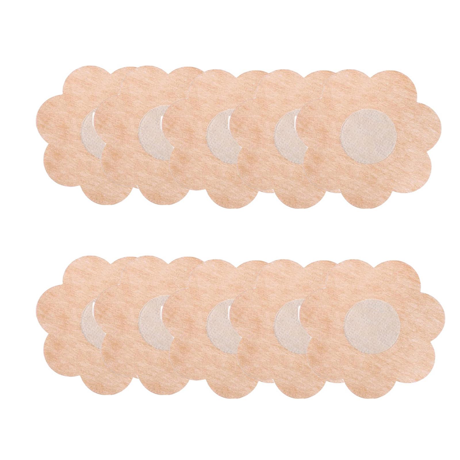 10枚入り 胸用パッチ 花型 目に見えない バックレス使い捨 - Nipple Cover Pasties のレビューと価格
