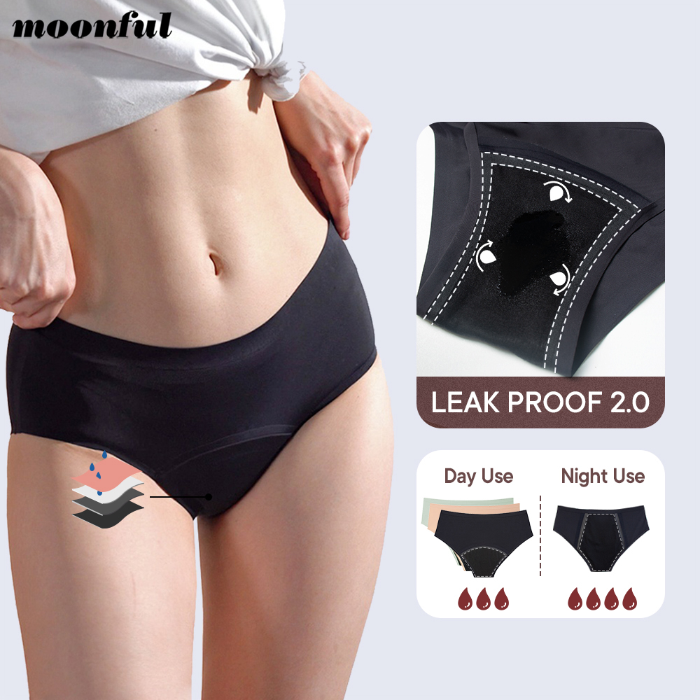 シームレス生理用ショーツ 女性用 多い日用 生理用ブリーフ  - Period Panty Absorbent のレビューと価格