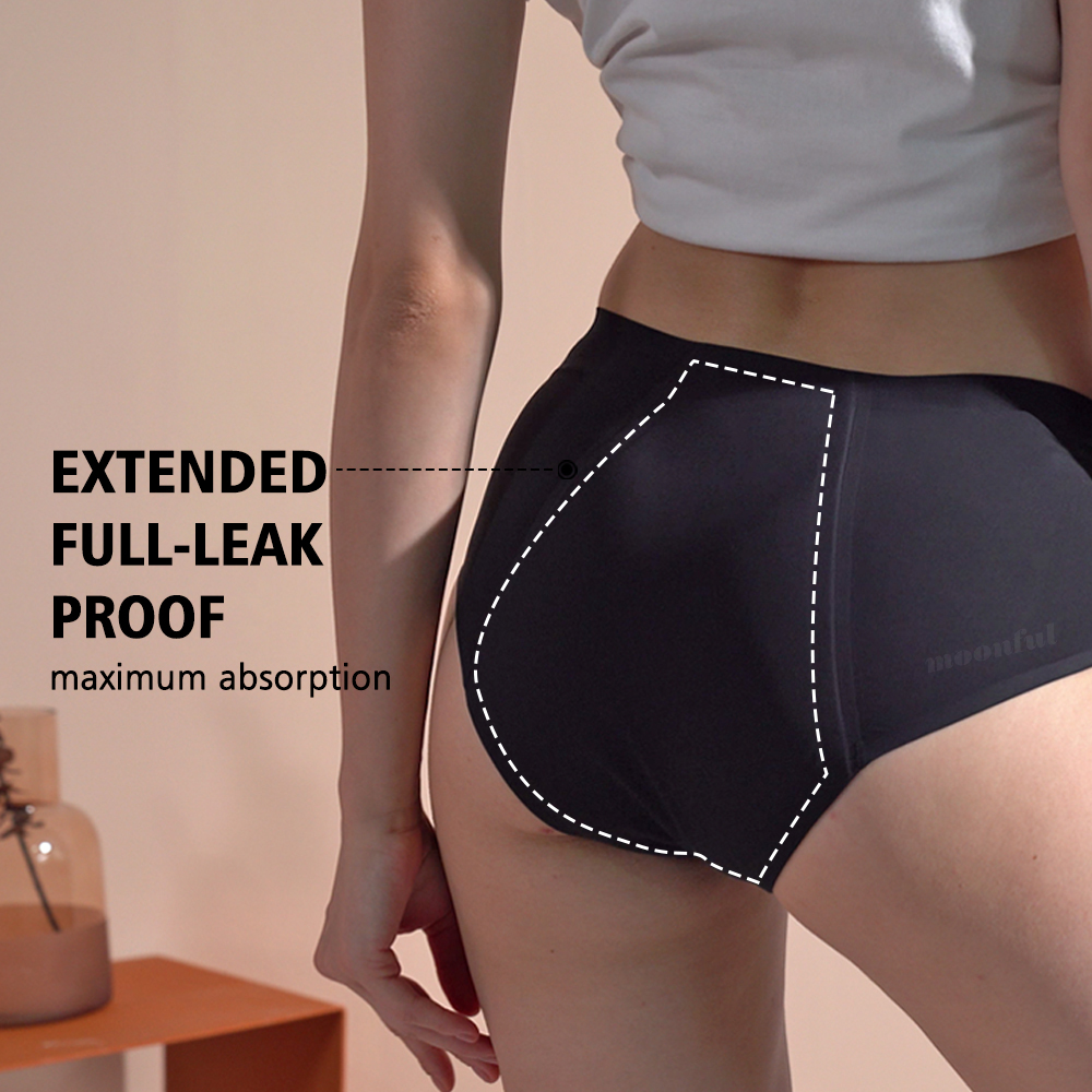 シームレス生理用ショーツ 女性用 多い日用 生理用ブリーフ  - Period Panty Absorbent のレビューと価格