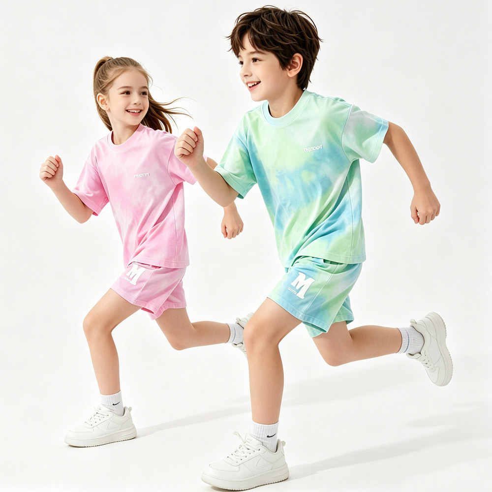 5-14 歳の子供スポーツセット綿男の子夏セット女の子ルーズ - Boyshort Underwear のレビューと価格