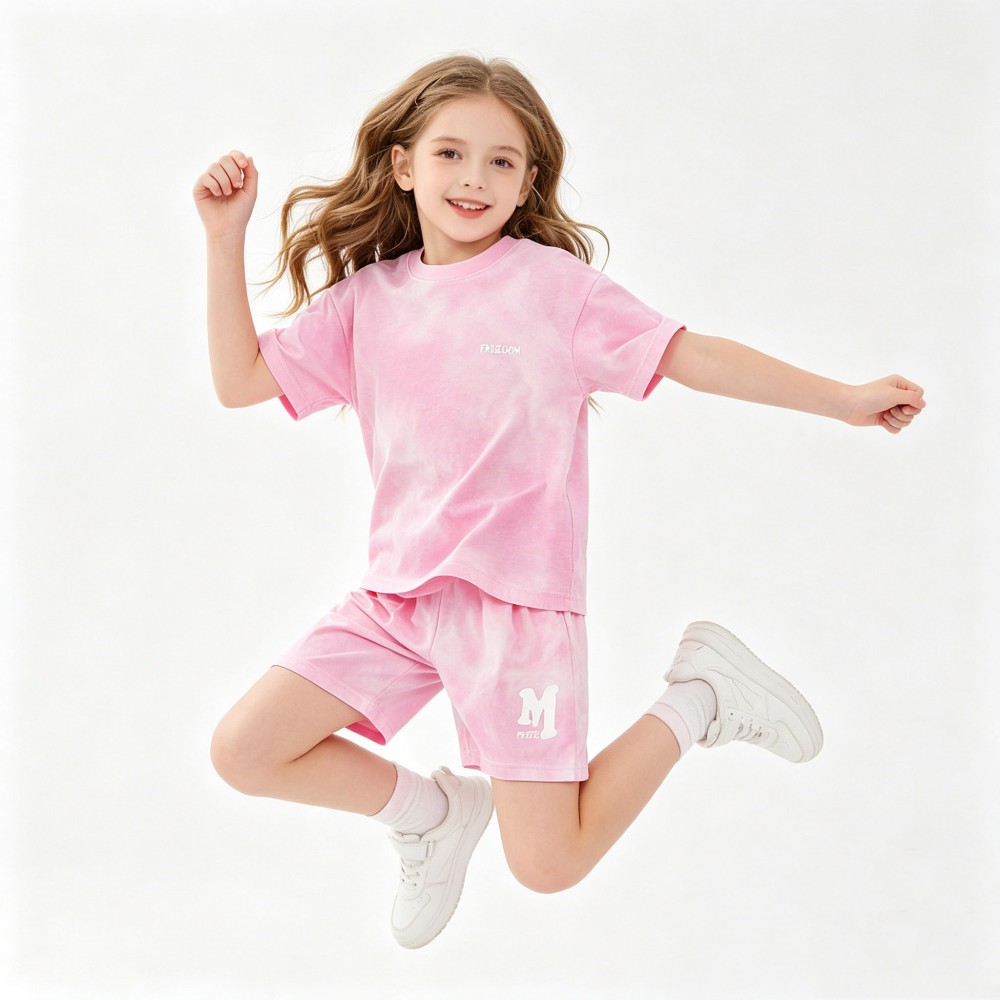 5-14 歳の子供スポーツセット綿男の子夏セット女の子ルーズ - Boyshort Underwear のレビューと価格