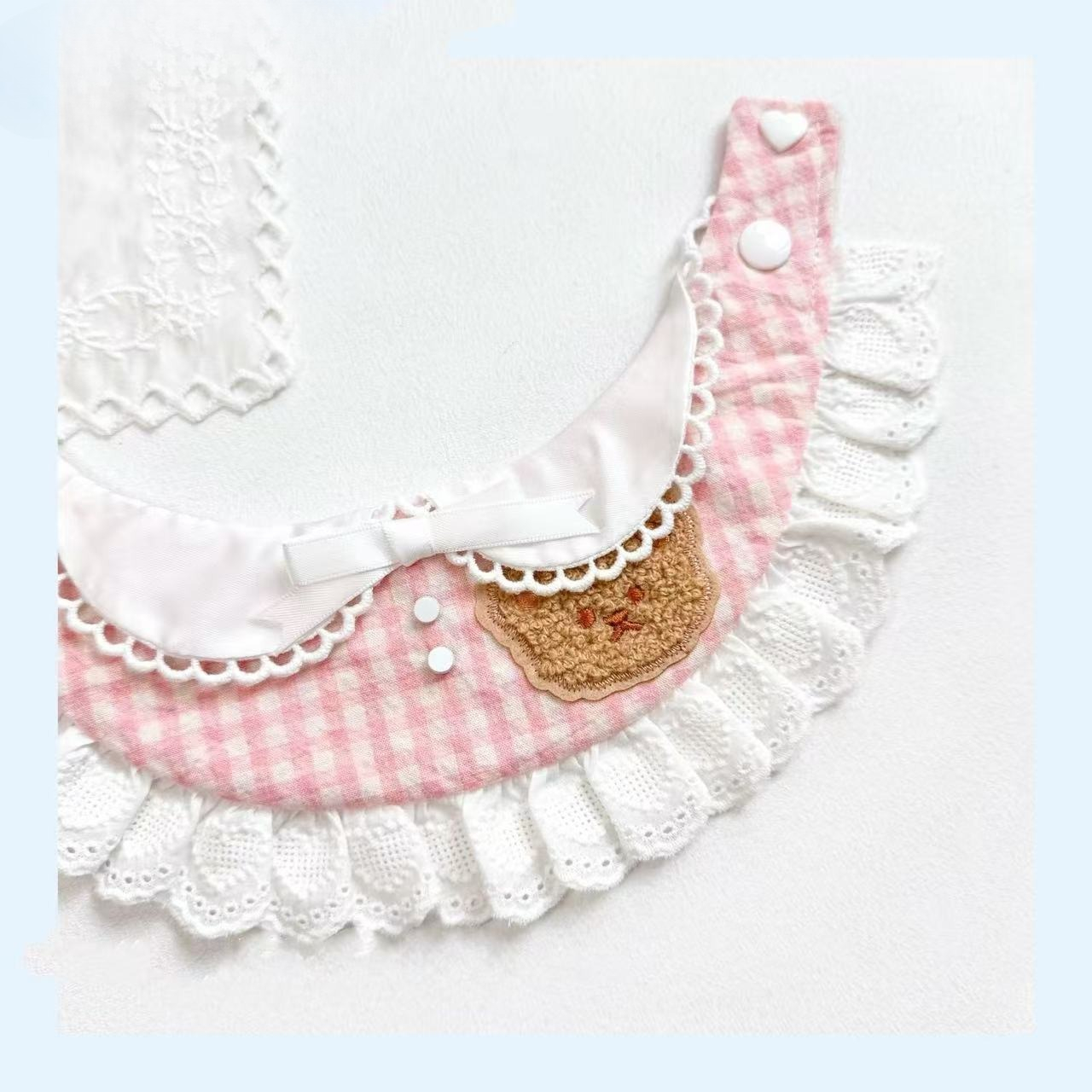 ペット用秋冬チェック柄キュートなよだれかけ、ペット用レーステ - Lace Teddy Lingerie のレビューと価格