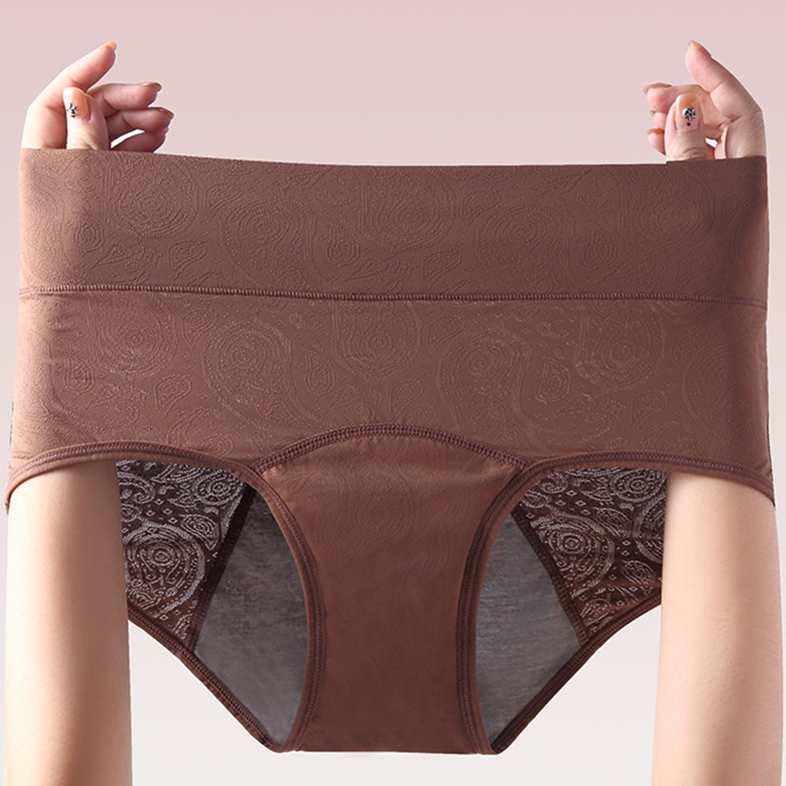 ハイウエスト女性用生理用ショーツ 通気性 防漏 プラスサイズ - Boyshort Underwear のレビューと価格