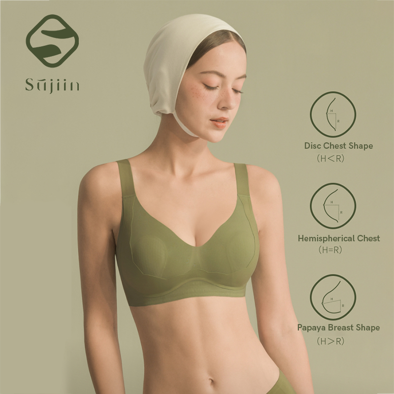 Sujiin-女性用ワイヤレス腕立て伏せブラ,大きいサイズ, - Bralette Wireless Soft のレビューと価格
