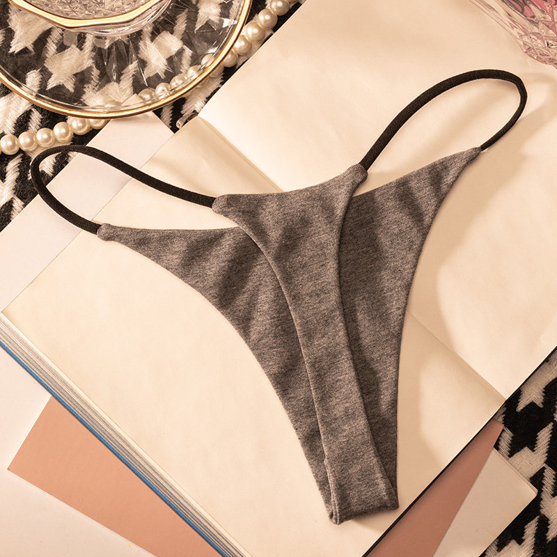ローウエスト綿素材Tバックショーツ レディース セクシー ブ - Seamless Underwear Women のレビューと価格