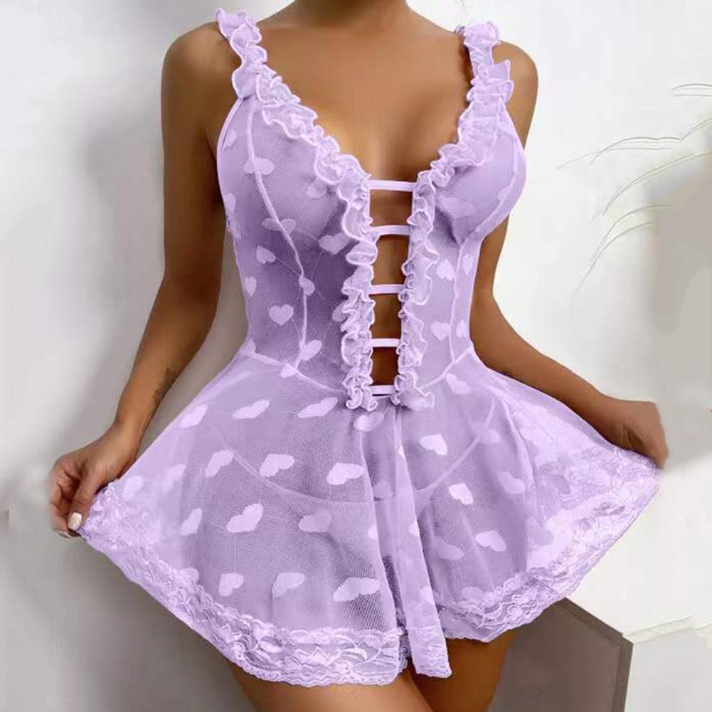 2026 セクシーナイトドレス ノースリーブ エロティック下 - Babydoll Chemise Night のレビューと価格
