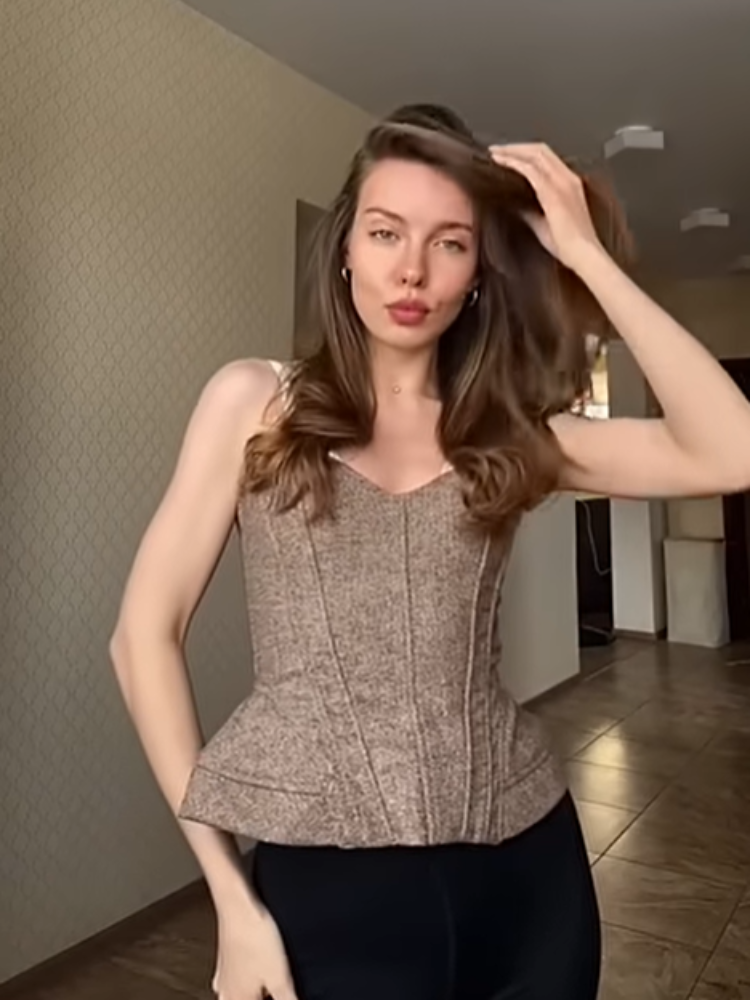ヴィンテージ レディース スパゲッティストラップ コルセット - Corset Waist Cinch のレビューと価格