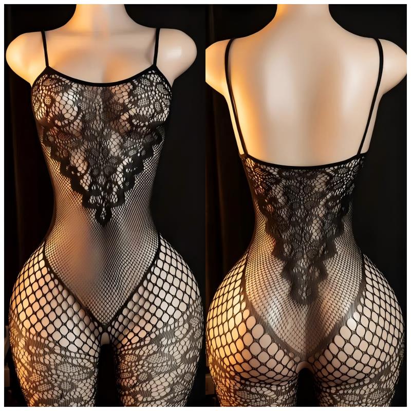 女性用セクシーランジェリーセットエロティックコスチュームパジ - Bodystocking Fishnet のレビューと価格