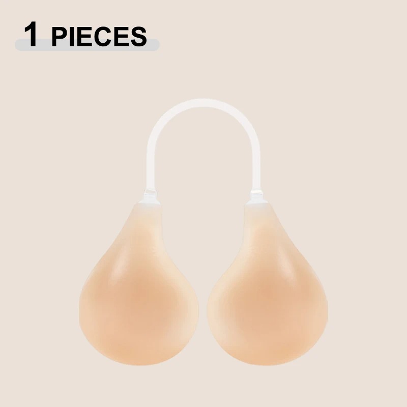 1 PC 夏用目に見えないシリコンブラジャー女性用ショルダー - Silicone Bra Adhesive のレビューと価格