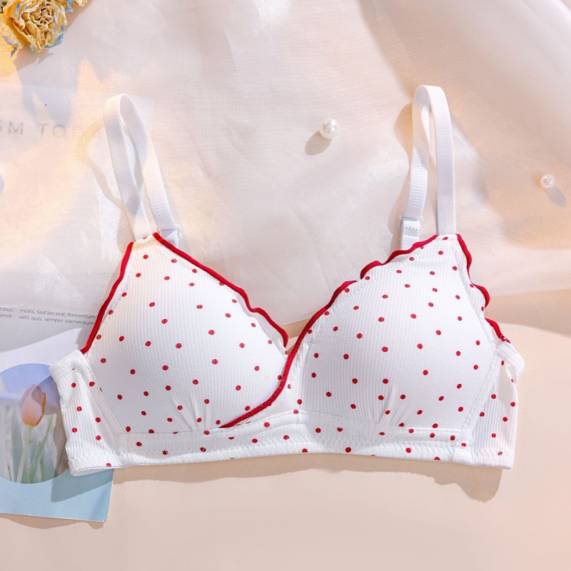 かわいいスイートワイヤレスブラセット、快適なソフトコットン三 - Bralette Wireless Soft のレビューと価格