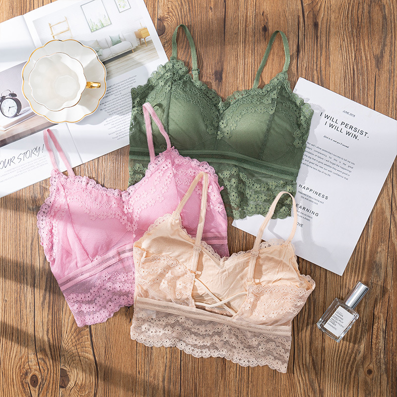 シームレスな3Dレースのランジェリー,ホルタートップ,腕立て - Strapless Bra Backless のレビューと価格