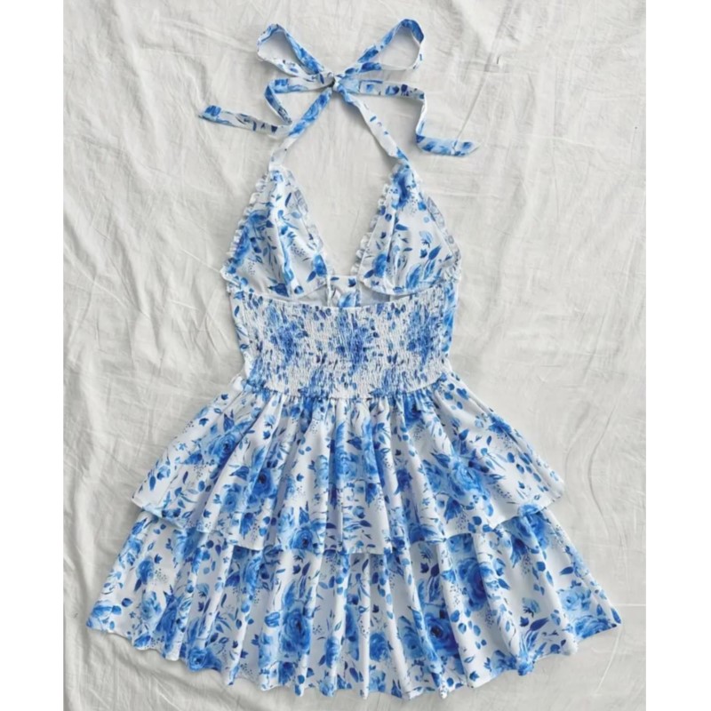 レディースバケーションスタイルレトロショートドレスファッショ - Cami Top Lace のレビューと価格