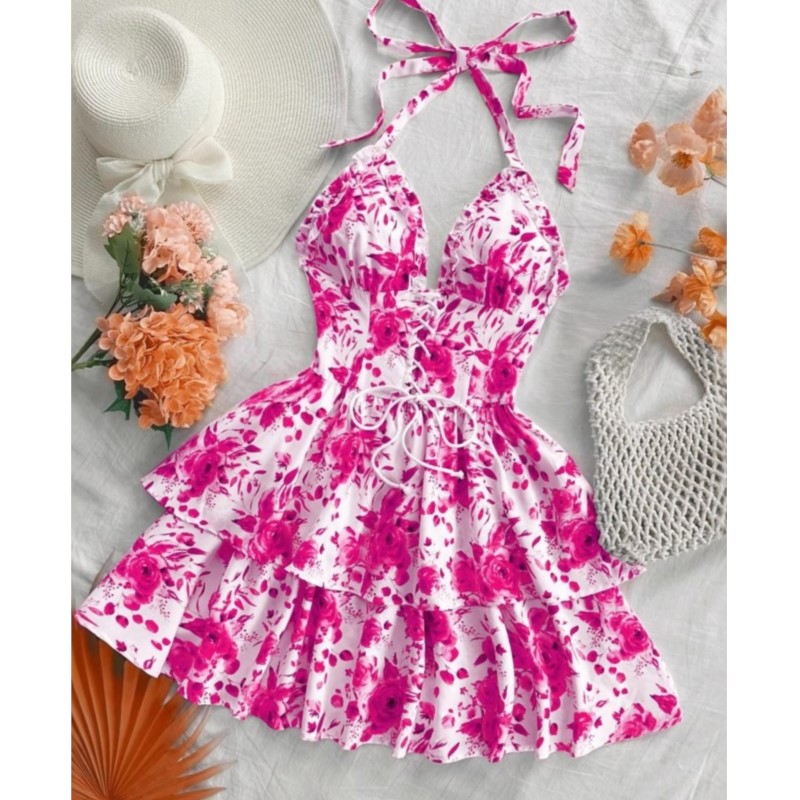 レディースバケーションスタイルレトロショートドレスファッショ - Cami Top Lace のレビューと価格