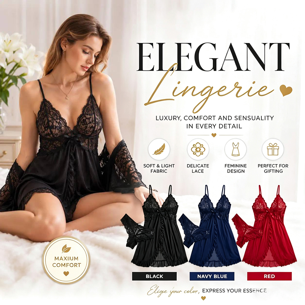 女性用 レース ランジェリー シュミーズ セクシー サテン  - Babydoll Chemise Night のレビューと価格