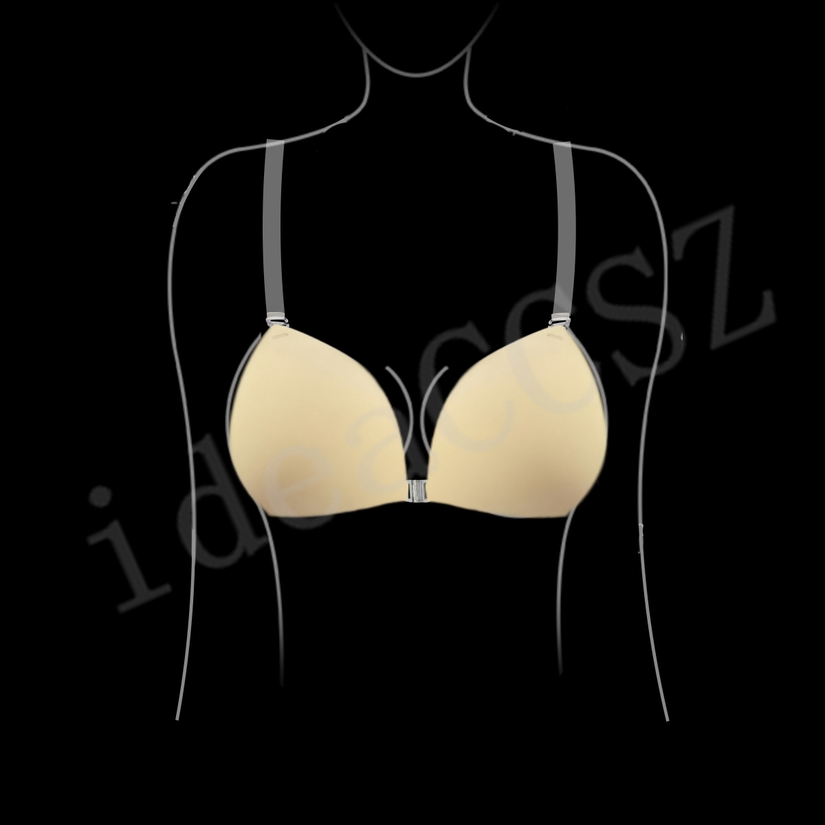 女性用粘着ブラ、背中開きウェディングドレス用シリコン製プラン - Push Up Bra Padded のレビューと価格