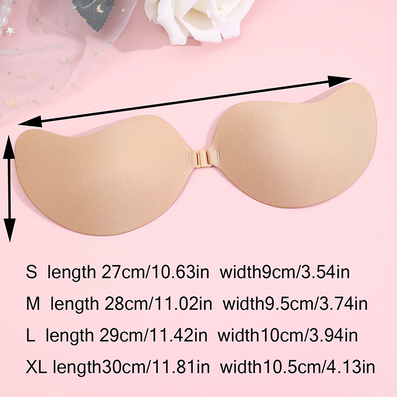 見えないストラップレス粘着ブラ、ストラップレスプッシュアップ - Silicone Bra Adhesive のレビューと価格