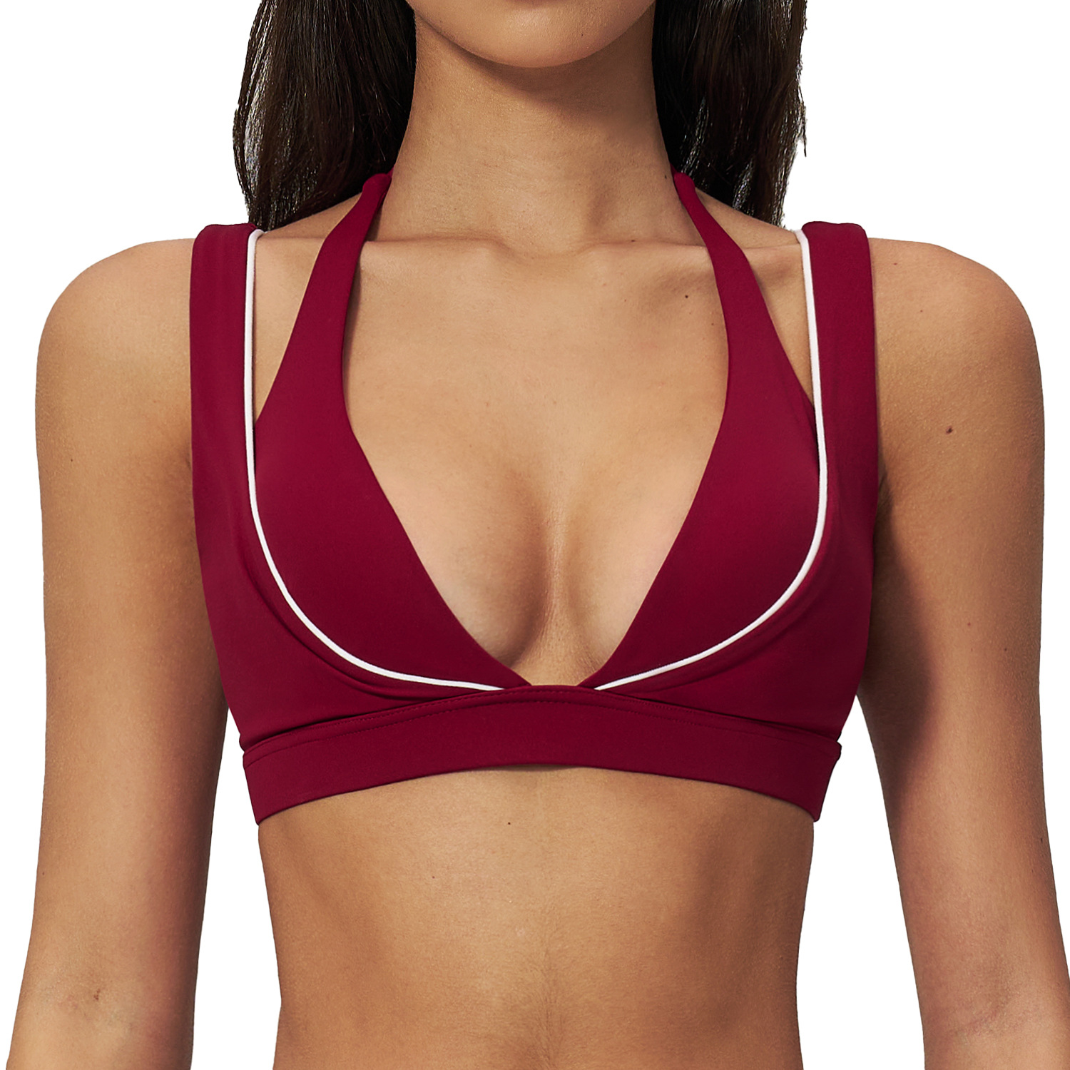 ヨガ下着女性スポーツブラ通気性耐衝撃ジムトレーニングフィット - Push Up Bra Padded のレビューと価格