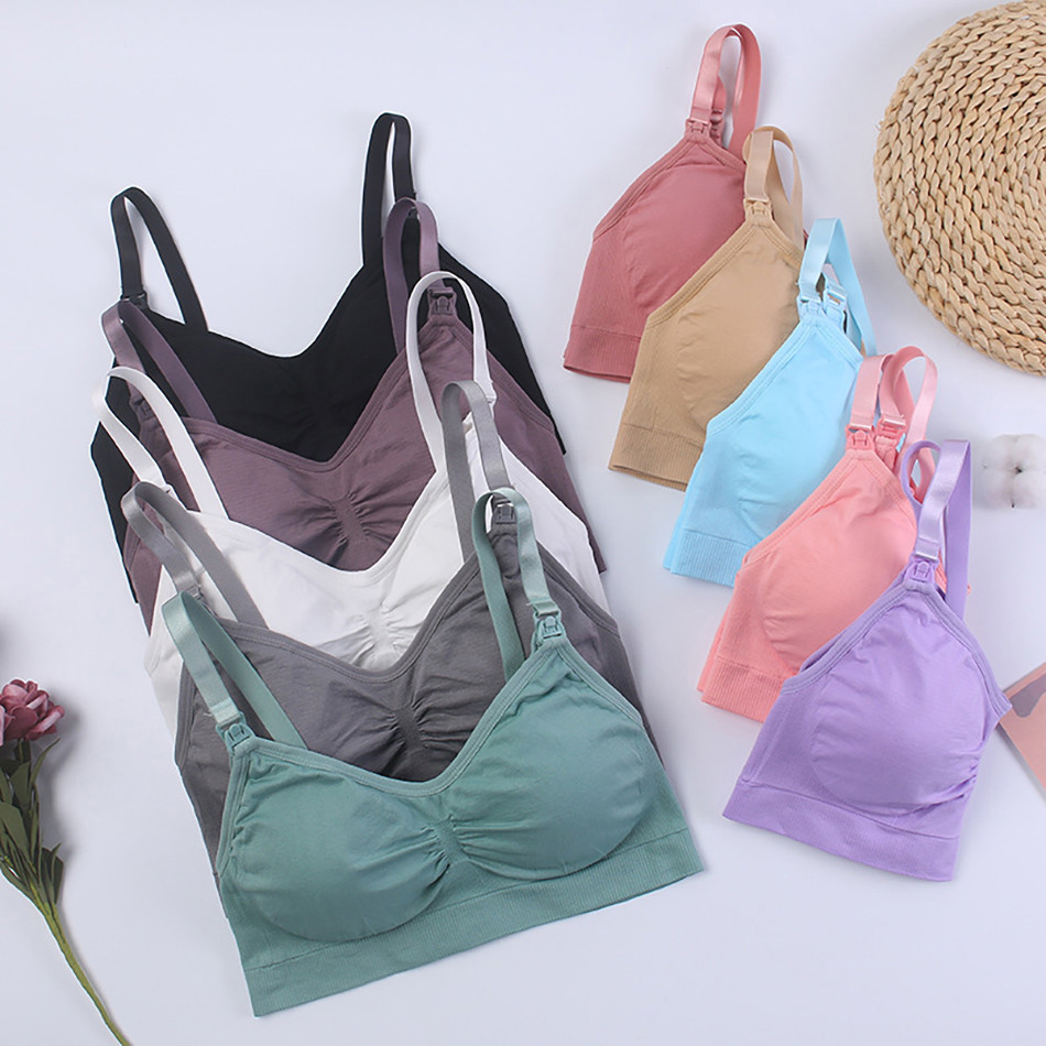 通気性のあるマタニティブラ、快適な授乳用ナイトブラ、女性用ワ - Nursing Bra Sleep のレビューと価格