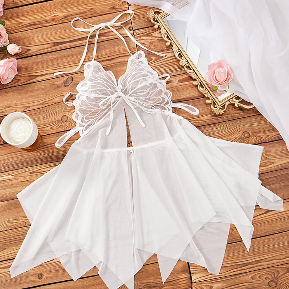 女性用シュミーズナイトガウン、ポルノ風スリップ、Vネックフル - Babydoll Chemise Night のレビューと価格