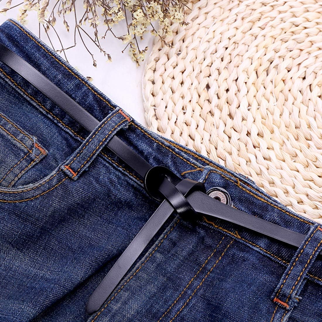 女性のためのレトロなウエストシンチレザーベルト、バックルなし - Corset Waist Cinch のレビューと価格